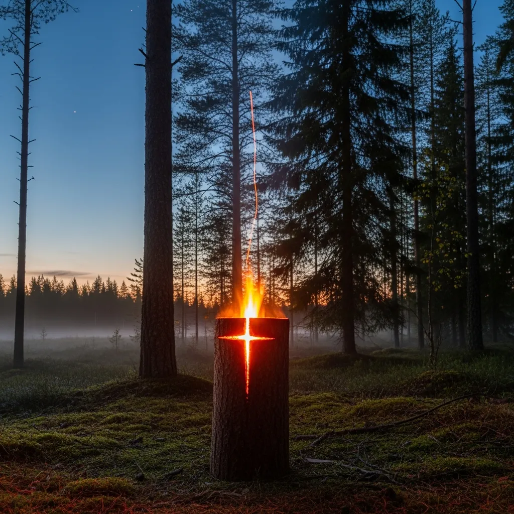 Metsä-kynttilä luonnossa